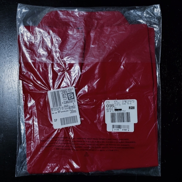 Lands End Kids Polo Shirt Red 100% Cotton Interlock Boys or Girls Polo size XL - Picture 7 of 7